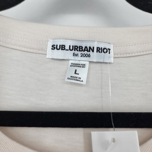 Sub Urban Riot More Love Short Sleeve Cotton Blend Graphic T-Shirt Size Large - Picture 2 of 4